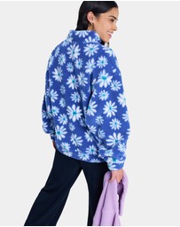 Roxy - Womens Jive Talking Binded Half Zip Fleece Jumper