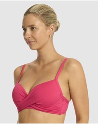 Sea Level Australia - Essentials Edit Cross Front Moulded Underwire Bra