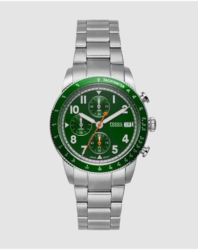 Fossil - Sport Tourer Silver Tone Chronograph Watch