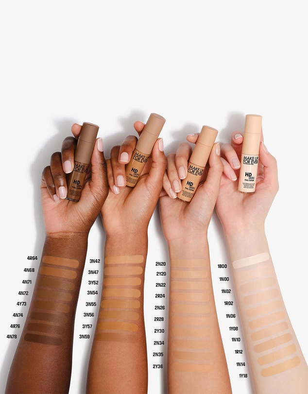 MAKE UP FOR EVER - HD Skin Full Cover Concealer Multi-Use Concealer with Niacinamide & Hyaluronic Acid