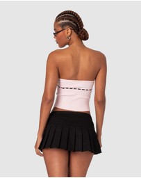 EDIKTED - Elsie Knitted Tie Tube Top
