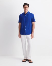 Sportscraft - Short Sleeve Delave Linen Shirt