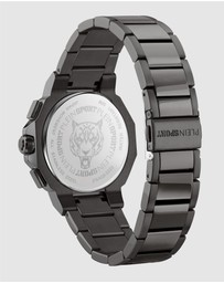 Plein Sport - Plein Titan Watch 46mm Black Dial and IP Gun Bracelet