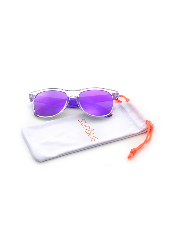 Sunbug - Transparent Purple Ways Sunglasses
