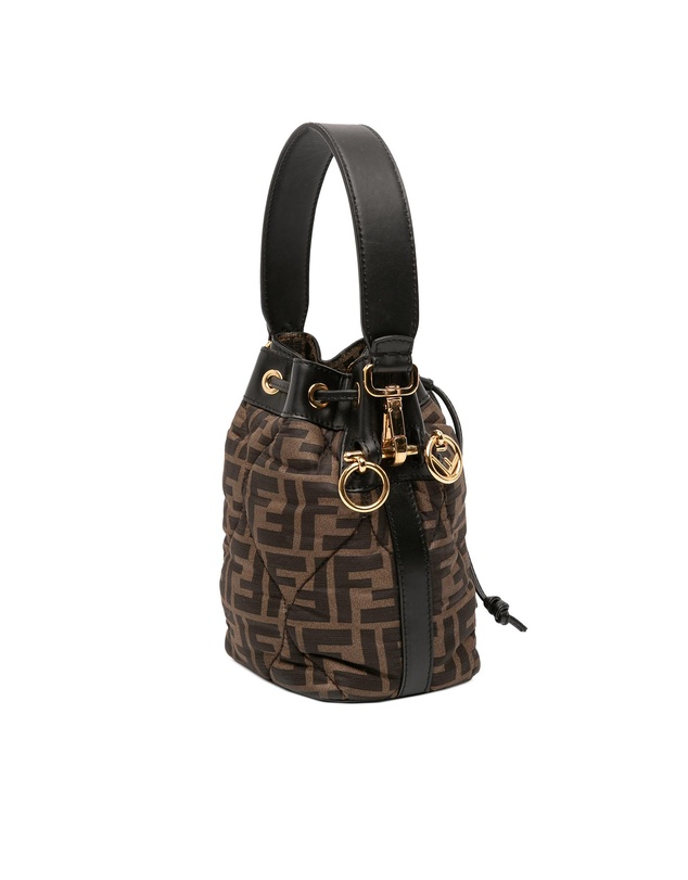 Pre-Loved by Azura Reborn - Pre-Loved Mini Quilted Silk FF 1974 Mon Tresor Bucket Bag