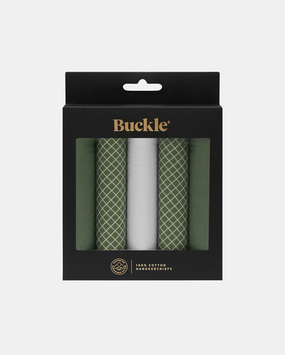 Buckle - Grove 5-Pack 100% Sustainable Cotton Handkerchief Set