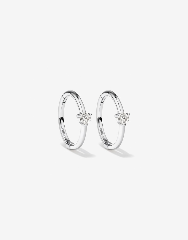 Michael Hill - Diamond Accent Sleeper Earrings in 10kt White Gold