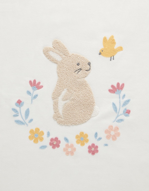 Purebaby - Embroidered Lined Blanket-Babies