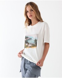 Lost in Lunar  - St Tropez Postcard Tee