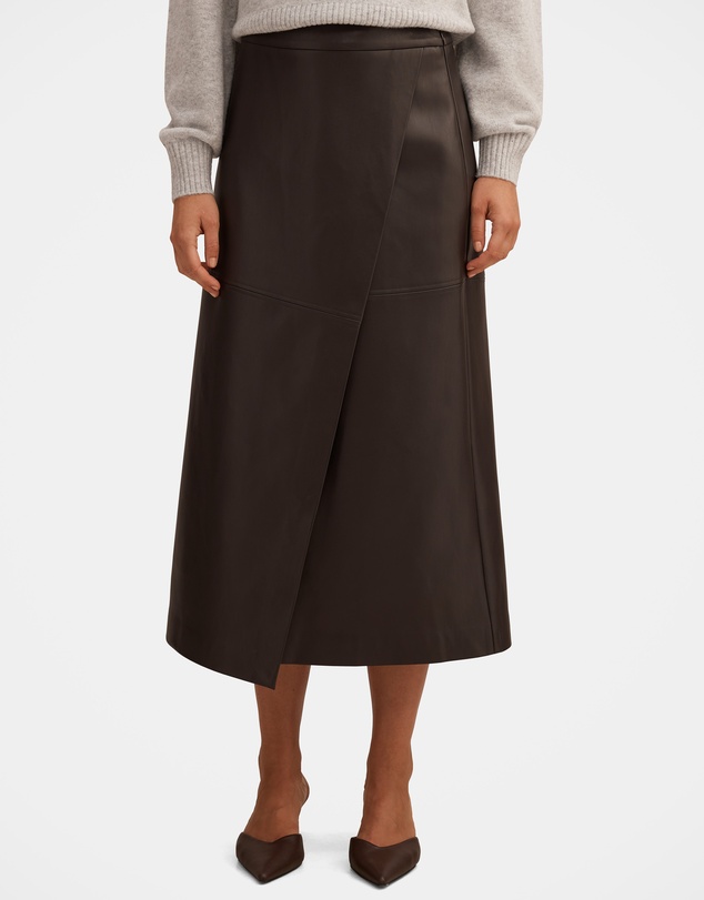 Forever New - Amelia Vegan Leather Wrap Skirt