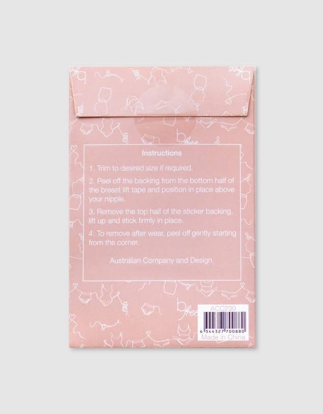 B Free Intimate Apparel - Clear Adhesive Breast Lift Tapes - 10 Lifts
