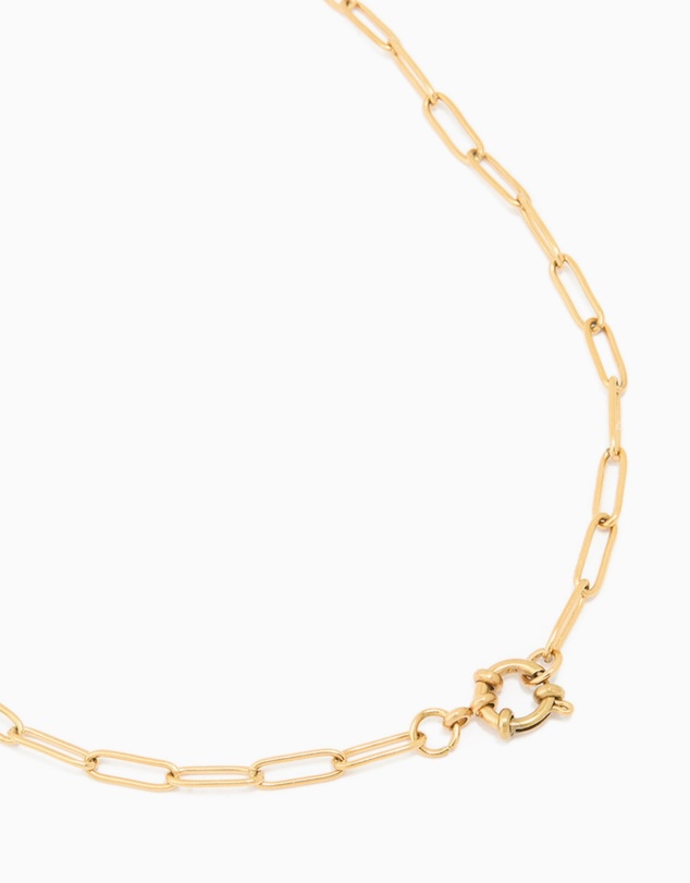 Lovisa - Waterproof Gold Plated Stainless Steel Fine Link Dainty Clasp Necklace