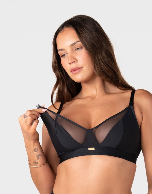 Hotmilk Maternity Lingerie - Flawless Full Cup Plunge Nursing Bra - Wirefree