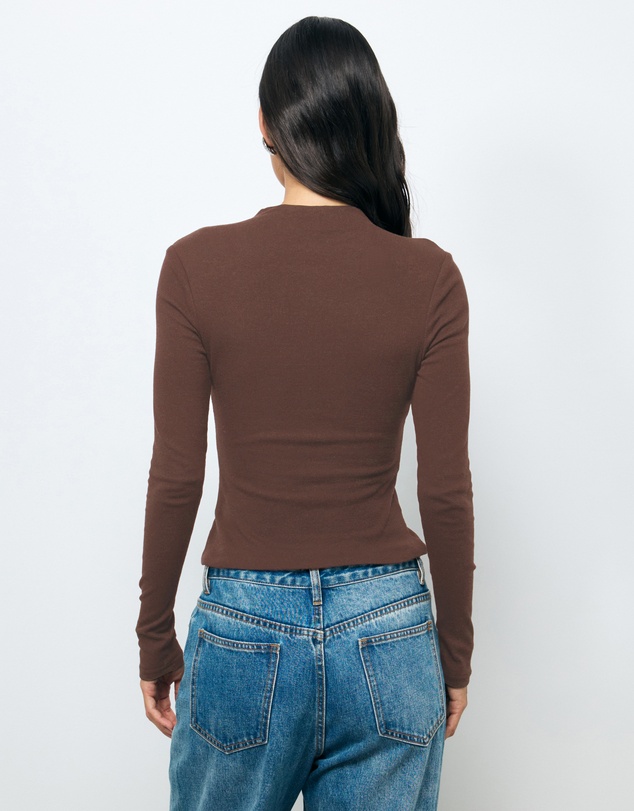 AERE - Aurelie Buttoned LS Top
