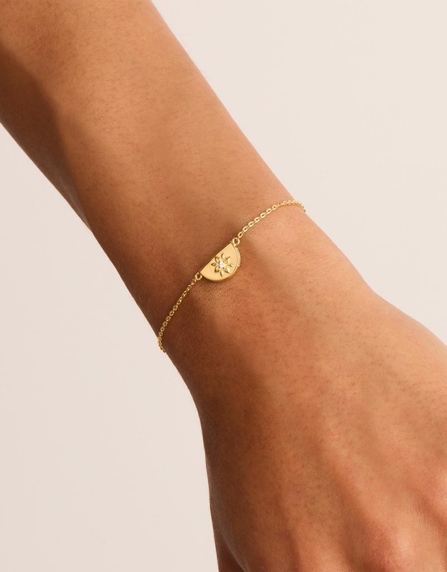 By Charlotte - Gold Lotus Bracelet