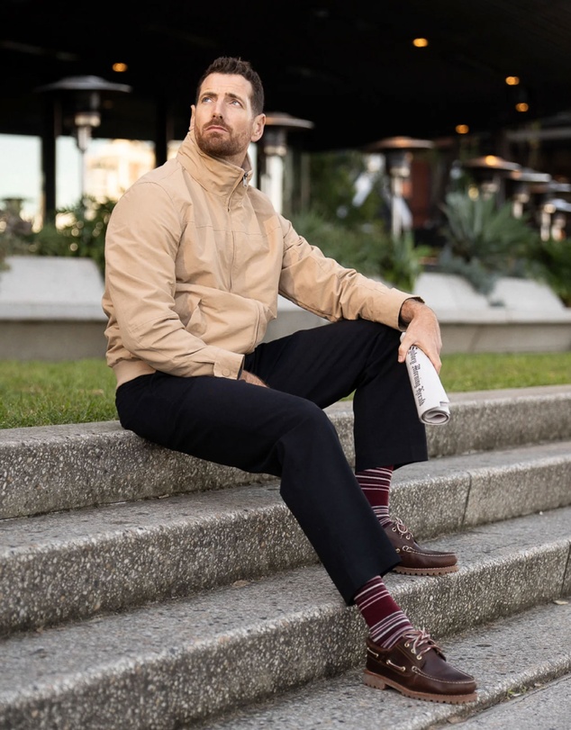 Swanky Socks - Burgundy Berry Stripe