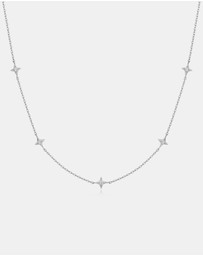 Ania Haie - Ania Haie Silver Stars Station Necklace