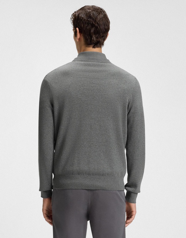 BOSS - Cotton-Blend Sweater With Logo Patch
