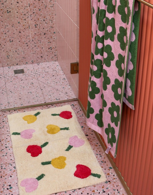 Mosey Me - Forget Me Not Bath Mat - Vanilla