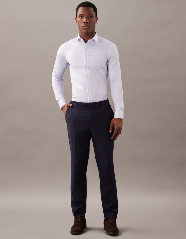 Calvin Klein - Stripe Slim Cotton Stretch Shirt