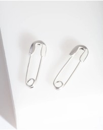 Lovisa - Sterling Silver Safety Pin Earrings