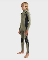 Billabong - Boys 8 to 16 3/2mm Absolute Natural Chest Zip Wetsuit