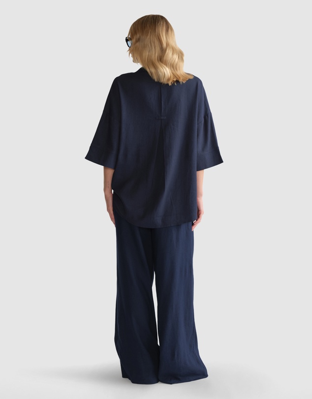 Decjuba - D-Luxe Linen Blend 3/4 Shirt