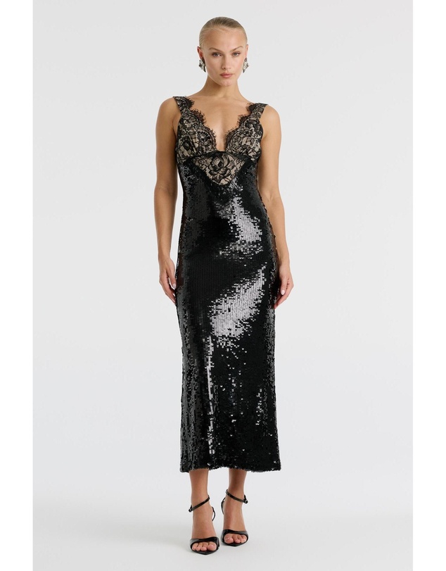 Bardot - Torie Lace Sequin Maxi Dress