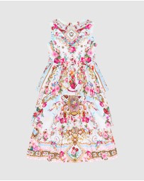 Camilla - Tank Maxi Dress With Woven Layered Skirt - Kids-Teens
