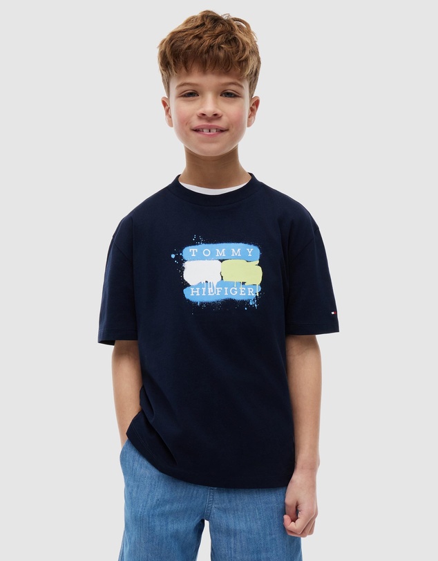 Tommy Hilfiger - Flag Graffiti T-Shirt - Teens
