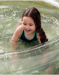 &Sunday - Seaglass Translucent Inflatable Round Paddling Pool