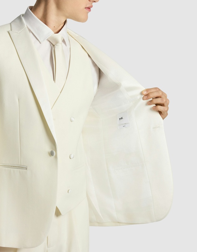 yd. - Amalfi Wool Blend Tux Blazer