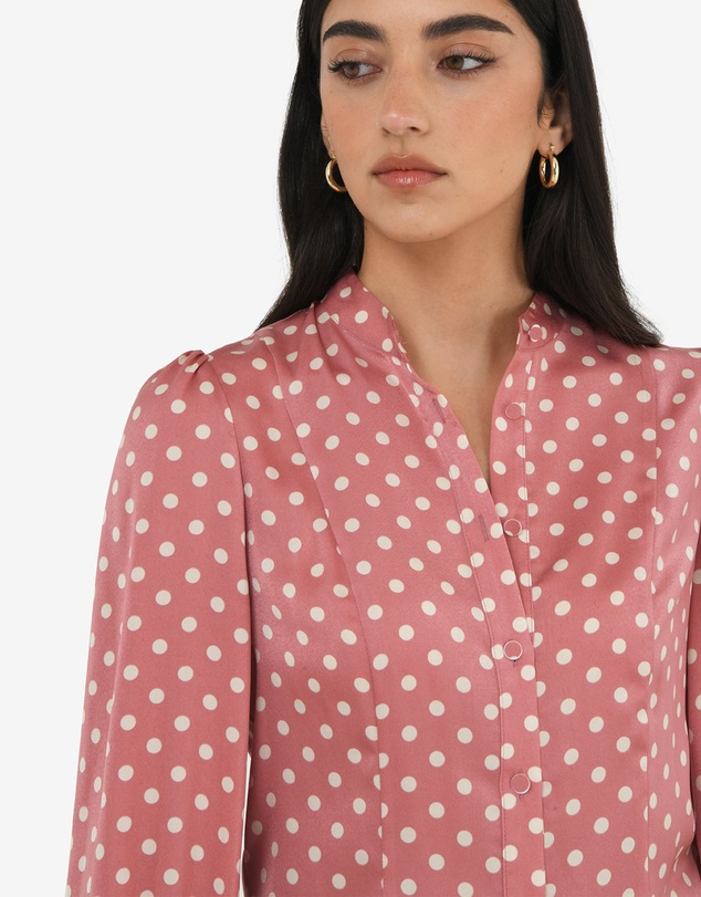 Forcast - Dotti Polka Dot Printed Blouse