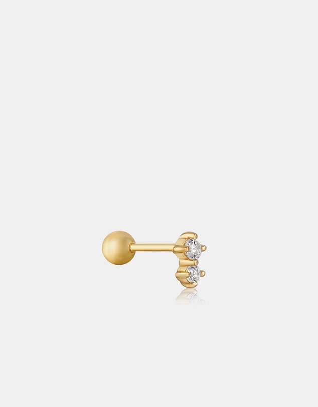 Ania Haie - Gold Double Sparkle Barbell Single Earring
