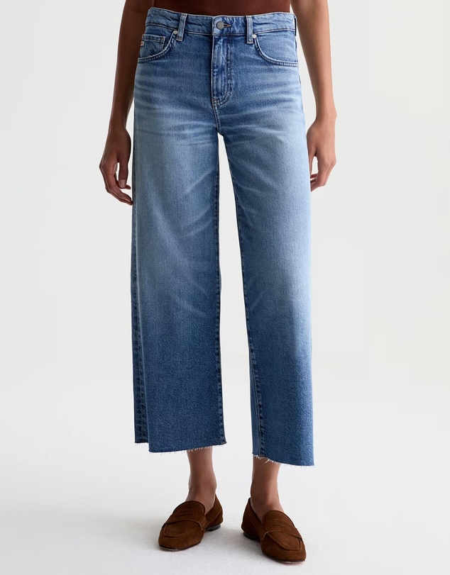 AG Adriano Goldschmied - Saige Wide Leg Crop Jeans