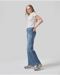 DRICOPER DENIM - Carrie Pacific Blue Wide Straight Leg Jeans