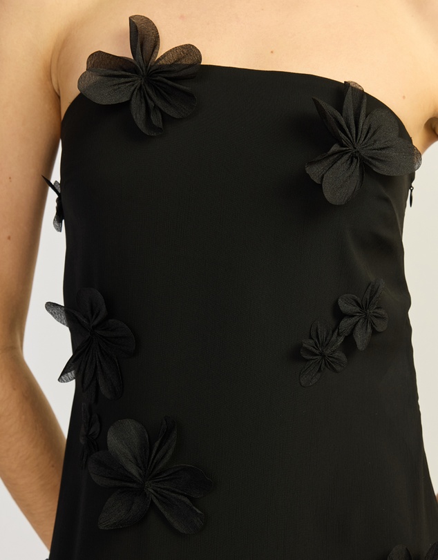 TOJHA - PHOEBE STRAPLESS SEMI-SHEER MAXI