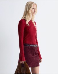 & Other Stories - Rib-Knit Wool Boatneck Top