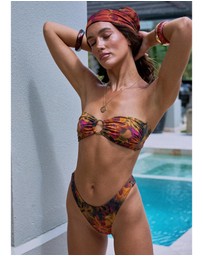 Subtitled - Kailee Moody Floral Bandeau Bikini Set