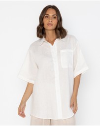 ALEXANDRA - Rogue Shirt Linen White