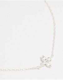 Lovisa - Sterling Silver Cubic Zirconia Micro Flower Bracelet