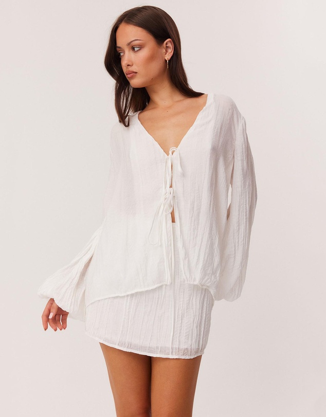 SNDYS - Brandi Crinkle Tie Top