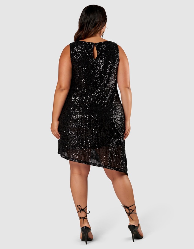Pink Dusk by Curve Project - Vibration Sequin Dress