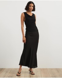 Atmos&Here - Lucia Sleeveless Cowl Mesh Top