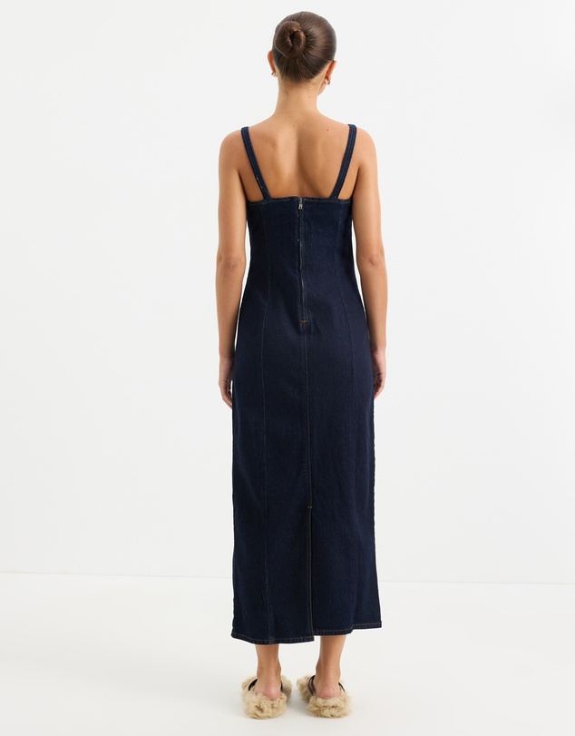 Calli - Emira Denim Midi Dress
