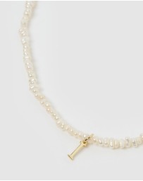 Miz Casa and Co - Pearl Letter I Necklace