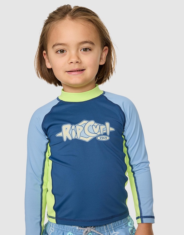 Rip Curl - Ride The Wave UPF LS Rash Top - Babies-Kids