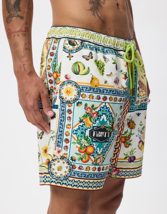 Camilla - Mid Length Boardshort With Elastic Waist