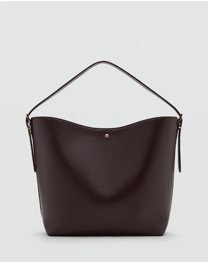 M.N.G - Large Bucket Bag with Buckle