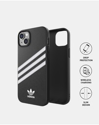 adidas Originals - 3 Stripe Samba iPhone 14 Plus Protective Phone Case PU Leather